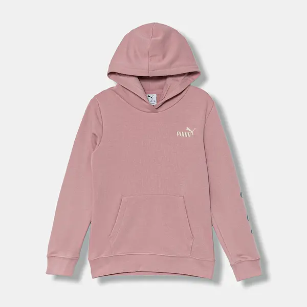 Dětská mikina Puma TWEENERVERSE Hoodie TR G růžová barva, s kapucí, s potiskem, 688504