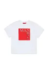 Dětské bavlněné tričko MAX&Co. MAXT1F T-SHIRT bílá barva, MX0005