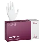 Vinylové rukavice Espeon Vinyl Classic - 100 ks, bílé, nepudrované, velikost L (100044)