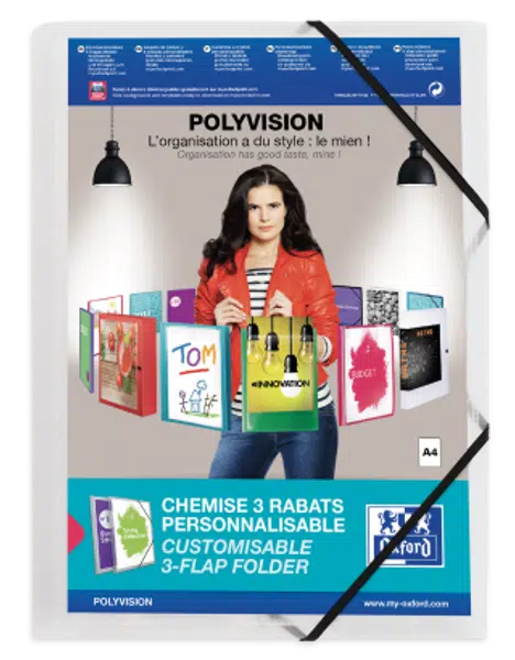 Oxford - Desky s gumou Oxford Polyvision A4