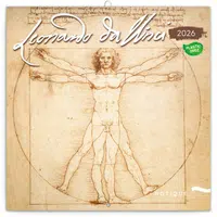 Poznámkový kalendář Leonardo da Vinci 2026