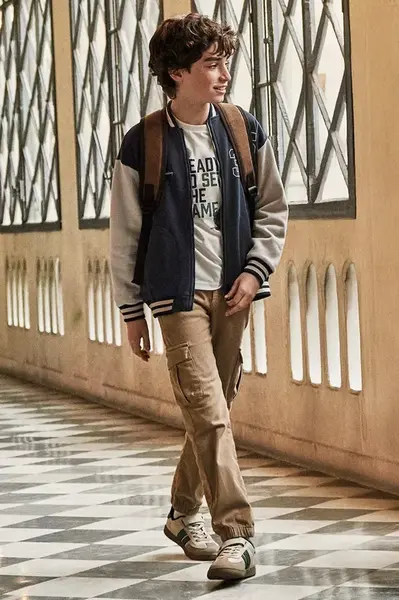 Dětské kalhoty Mayoral béžová barva, 7559