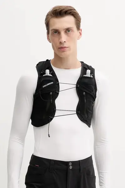 Běžecká vesta Salomon černá barva, LC2464100