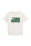 Dětské bavlněné tričko Polo Ralph Lauren bílá barva, s potiskem, 322981268001