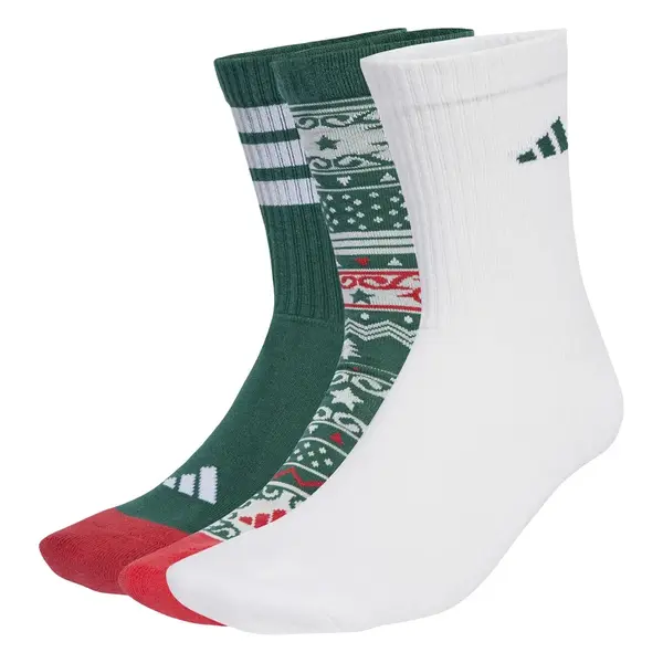 adidas CHRISTMAS GRAPHIC CREW SOCK 3PAIR PACK XL