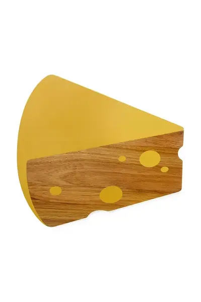 Servírovací deska na sýry Balvi Maasdam 1,8 x 28 x 30 cm žlutá barva