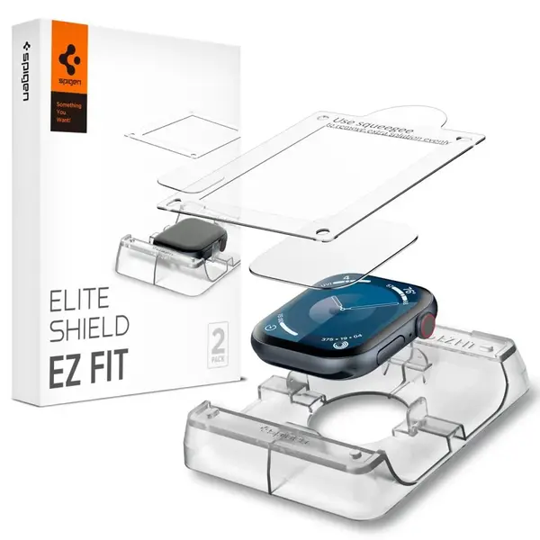 Spigen Elite Shield Ez Fit 2 ochranná skla, Apple Watch 10 / 11 (42 mm)