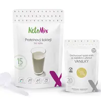 KetoMix Proteinový koktejl vanilka 450 g