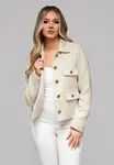 Edoti Women's jacket with padded collar OW-BLZB-0100 v1