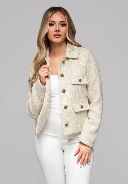 Edoti Women's jacket with padded collar OW-BLZB-0100 v1