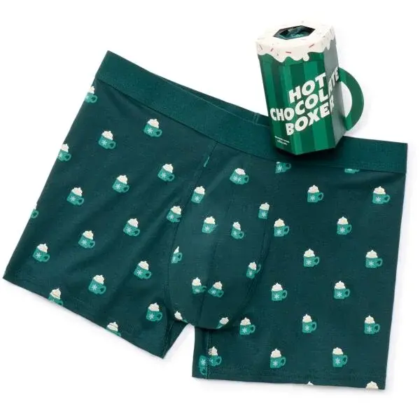 CELIO XMIBOCACAO Pánské boxerky v dárkovém balení, tmavě zelená, velikost