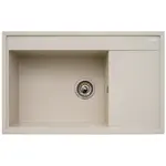 Pyramis Granitový drez s odkvapkávačom Camea 1B 1D, sand beige LH, 79 x 50 cm
