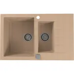 Alveus Granitový drez Cadit 70, béžová, 79 x 50 cm