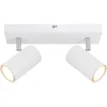 GLOBO 2bodové svietidlo ROBBY biela/chróm GU10 35W 260 x 60 x 120 mm