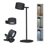 SOLIGHT LED nabíjacia lampa 3v1 4W 280lm 3000-6500K čierna 32 x 12 x 14 cm