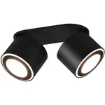 TRIO LED bodové svietidlo TAURUS čierne matné 2 x 5W 450lm 3000 K 18 x 10 x 8 cm