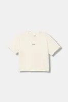 Dětské tričko Calvin Klein Jeans béžová barva, IG0IG03063