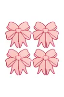 Sada podložek pod sklenice Octaevo Coquette 15 x 15 cm růžová barva