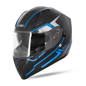 Integrální přilba W-TEC Vesco Glossy Black-Blue M (57-58)