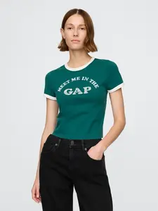 GAP  Dámské Crop tričko s logem 749366-04 Veľkosť: M