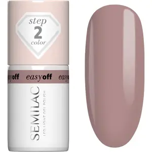 Semilac Easy Off Step 2 gelový lak na nehty s použitím UV/LED lampy odstín Mocha Cream 7 ml