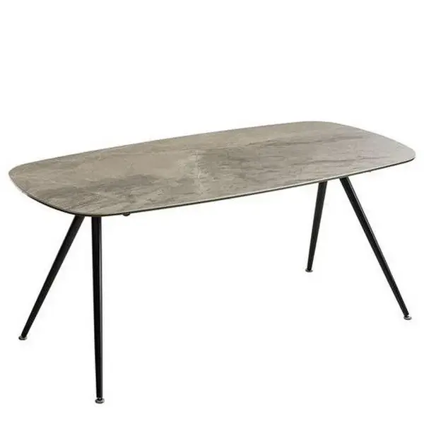 home24 JÍDELNÍ STŮL, šedá, černá, 175/85/75 cm