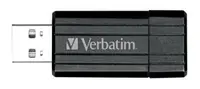 Flash disk Verbatim Store 'n' Go PinStripe 32GB USB 2.0 Black