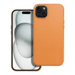Zadní kryt LEATHER MAG COVER case pro Apple iPhone 15 Plus, orange