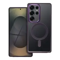 Zadní kryt COLOR EDGE MAG COVER case compatible with MagSafe pro Samsung Galaxy S25 Ultra, fialová