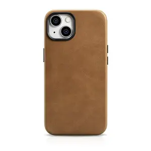 Zadní kryt LEATHER MAG COVER case pro Samsung Galaxy S25+, brown