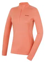 Husky Aron Zip L S, light orange Dámská merino mikina
