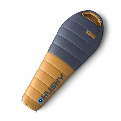 Husky Dexter short -15°C blue/orange Péřový zimní spacák