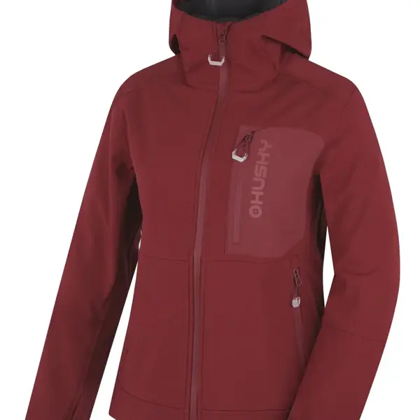 Husky Samai L XL, bordo Dámská softshell bunda