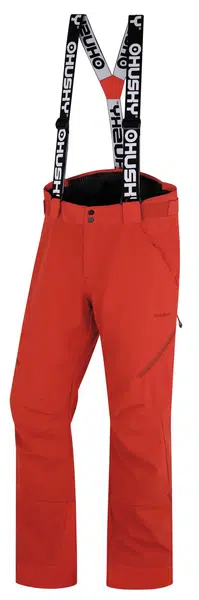 Husky Galti M L, red Pánské lyžařské kalhoty