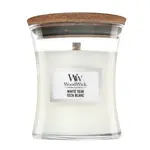 Woodwick White Teak vonná svíčka 85 g