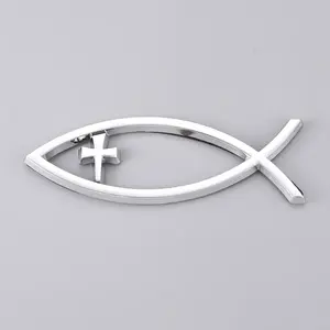 Waterproof ABS Plastic Jesus Fish Decal Sticker