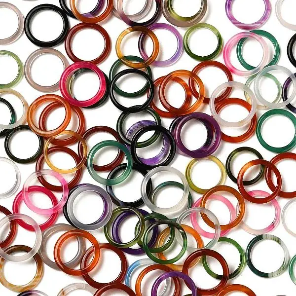 Natural Agate Rings