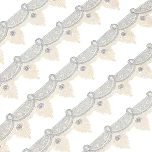 7.5 Yards Polyester Flower Lace Trim