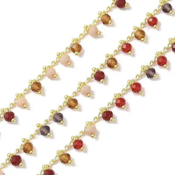 Brass & Glass Link Chain