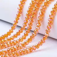 Electroplate Glass Beads Strands