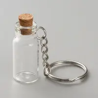 Glass Bottle Keychains