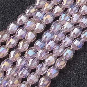 Electroplate Glass Beads Strands