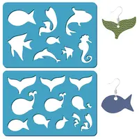 Acrylic Earring Handwork Template