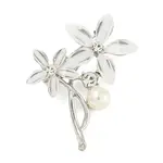 Alloy Crystal Rhinestone Flower Brooch