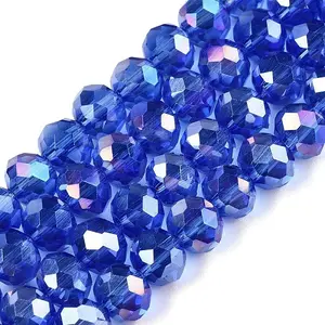 Electroplate Glass Beads Strands