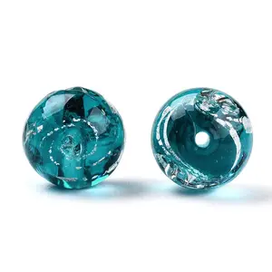 Handmade Silver Foil Lampwork Beads