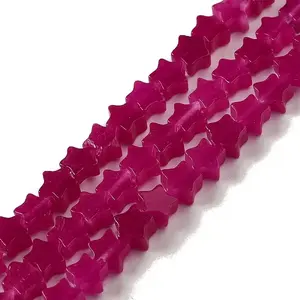 Dyed Natural White Jade Beads Strands