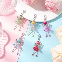 Trumpet Flower Angel Acrylic & Glass Pearl Pendant Decorations