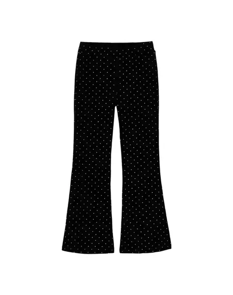 WE Fashion Legíny  čierna / biela