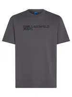KARL LAGERFELD JEANS Tričko  tmavosivá / čierna